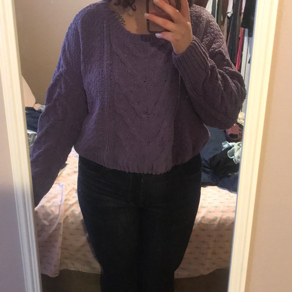 Aeropostale purple sweater